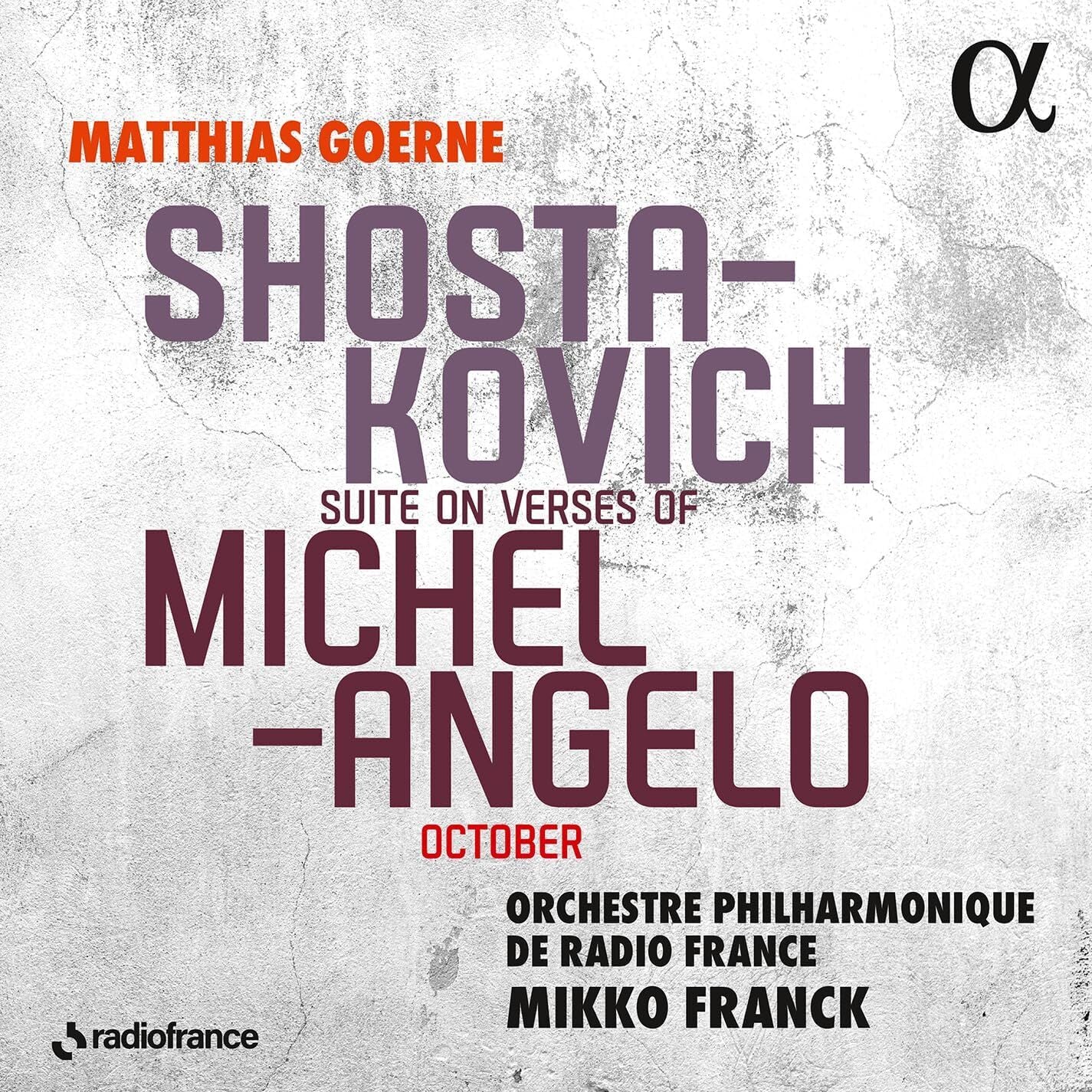 Shosta-Kovich: Suite On Verses of Michel-Angelo/October