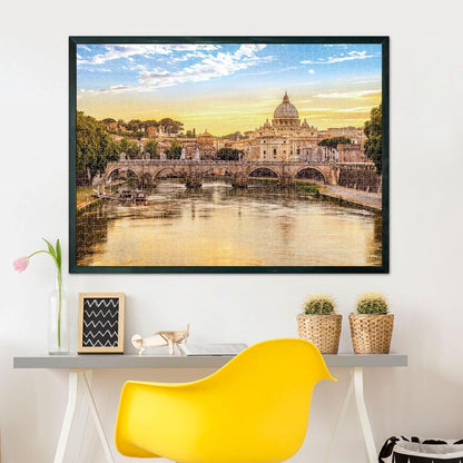Clementoni Puzzel - Rome 1500 Stukjes - Puzzel Voor Volwassenen 14-99 Jaar, Italy, Colosseum, Gemaakt In Italië 31717