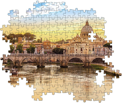 Clementoni Puzzel - Rome 1500 Stukjes - Puzzel Voor Volwassenen 14-99 Jaar, Italy, Colosseum, Gemaakt In Italië 31717