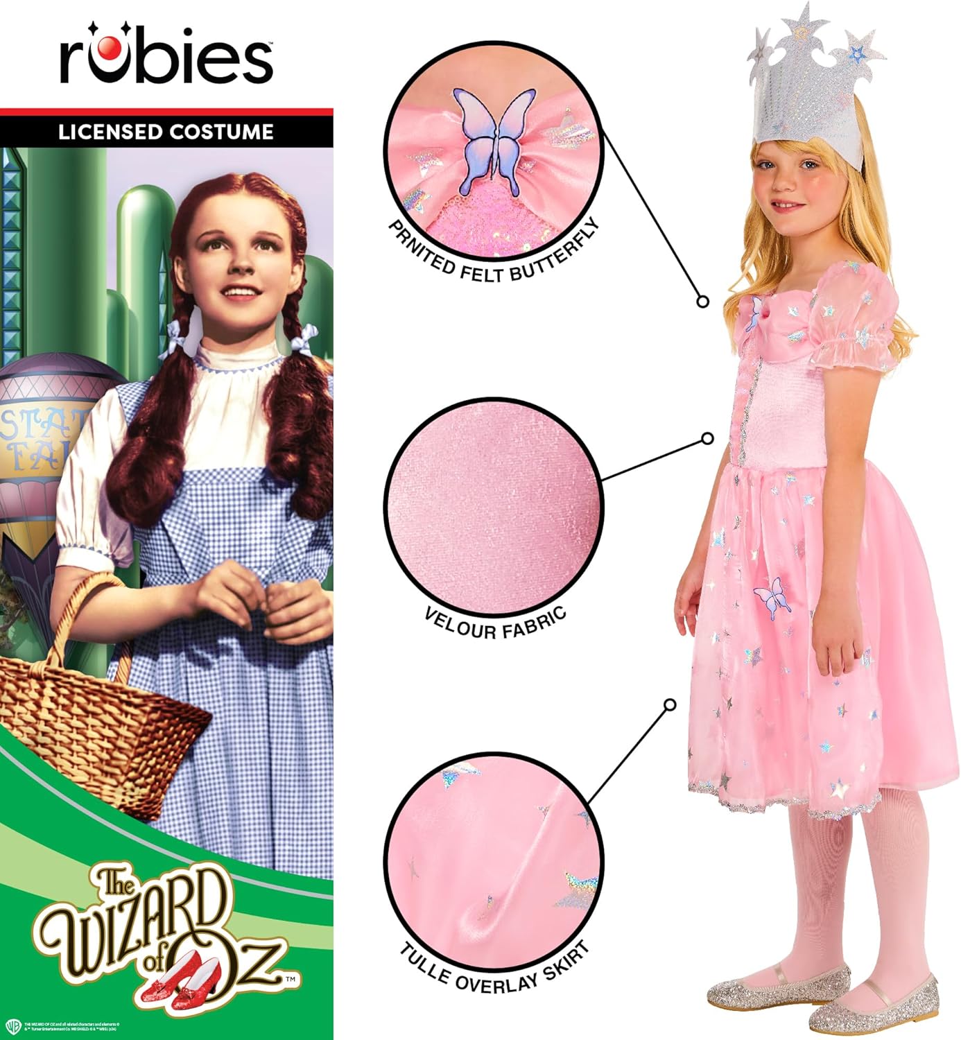 Rubie's Official Wizard of Oz Glinda Costume