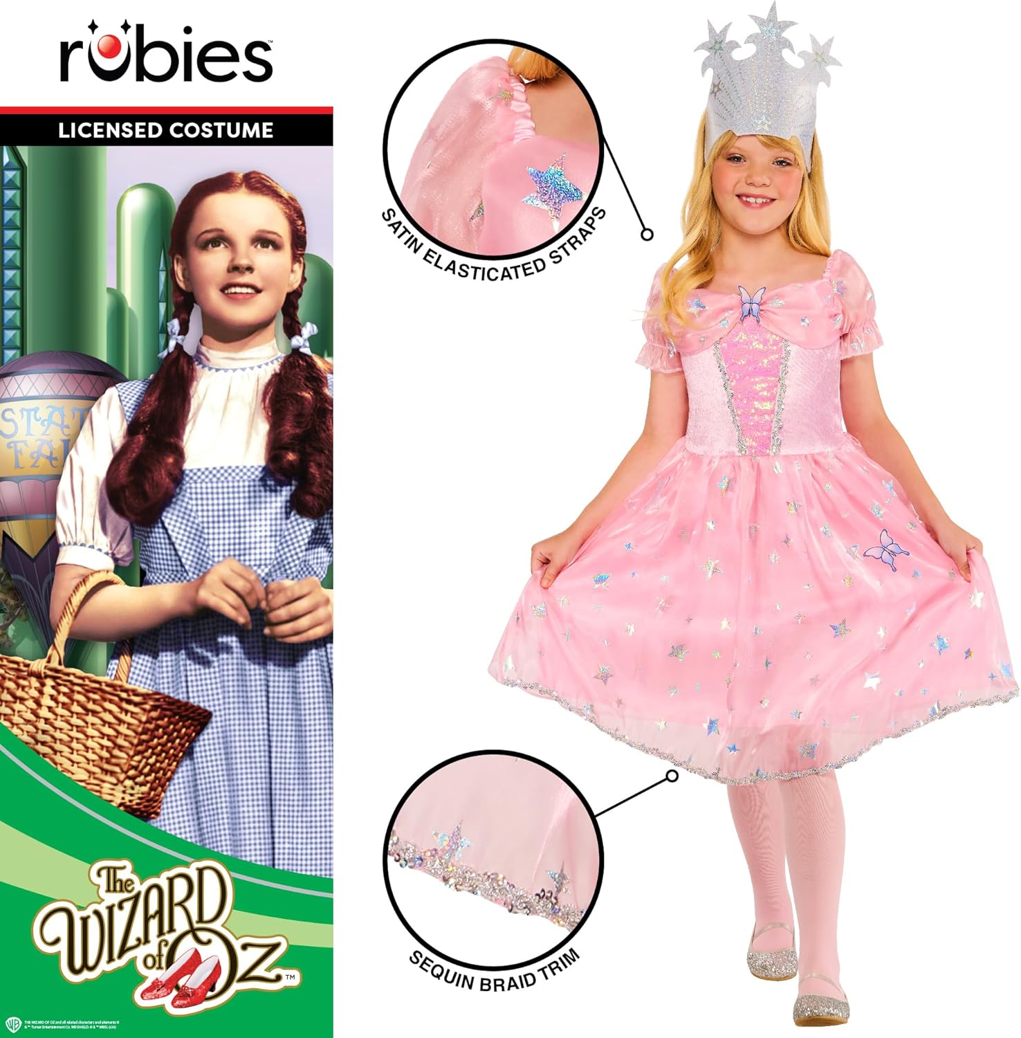 Rubie's Official Wizard of Oz Glinda Costume