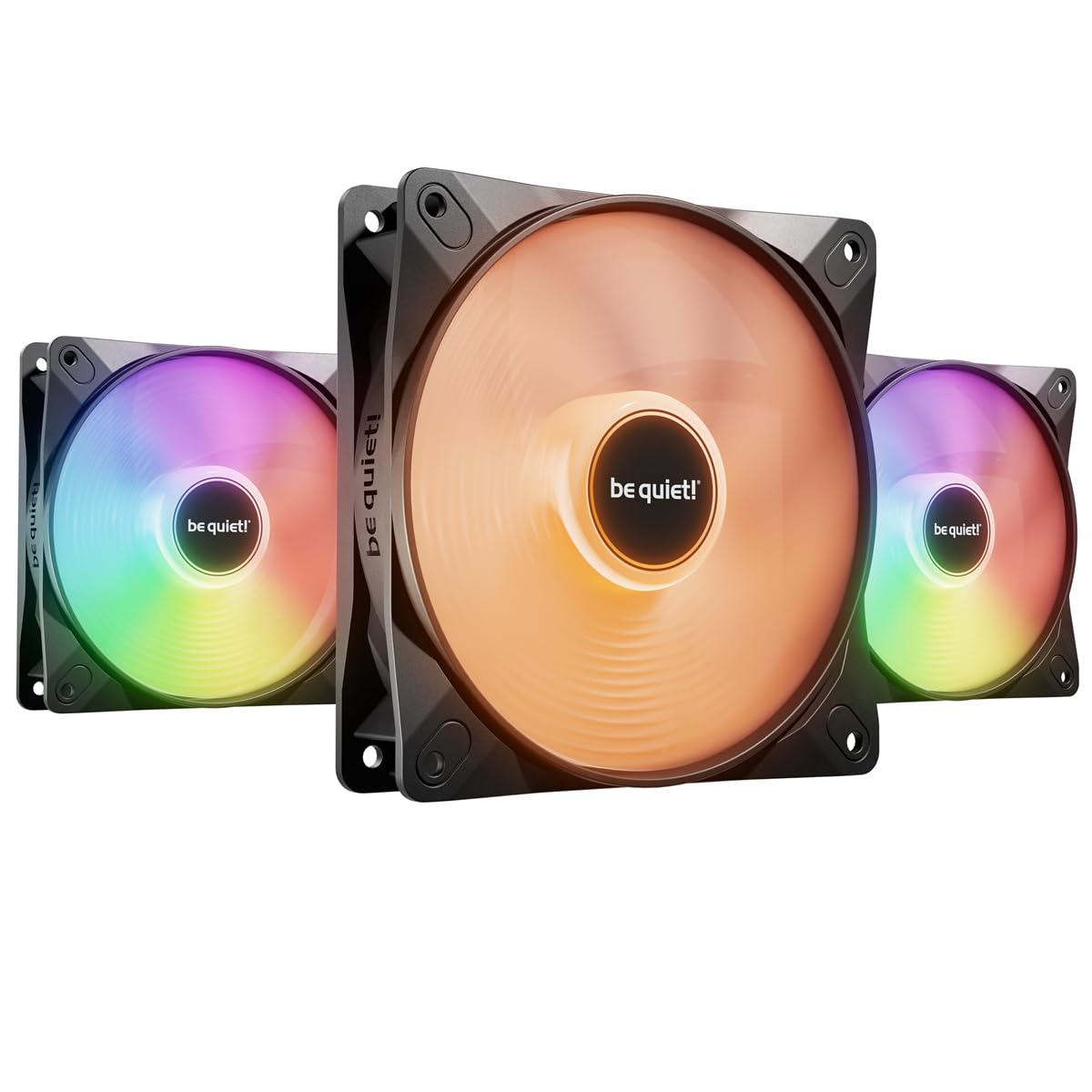 be quiet! Light Wings LX High Speed 120mm ARGB Black PWM Triple Fan Pack