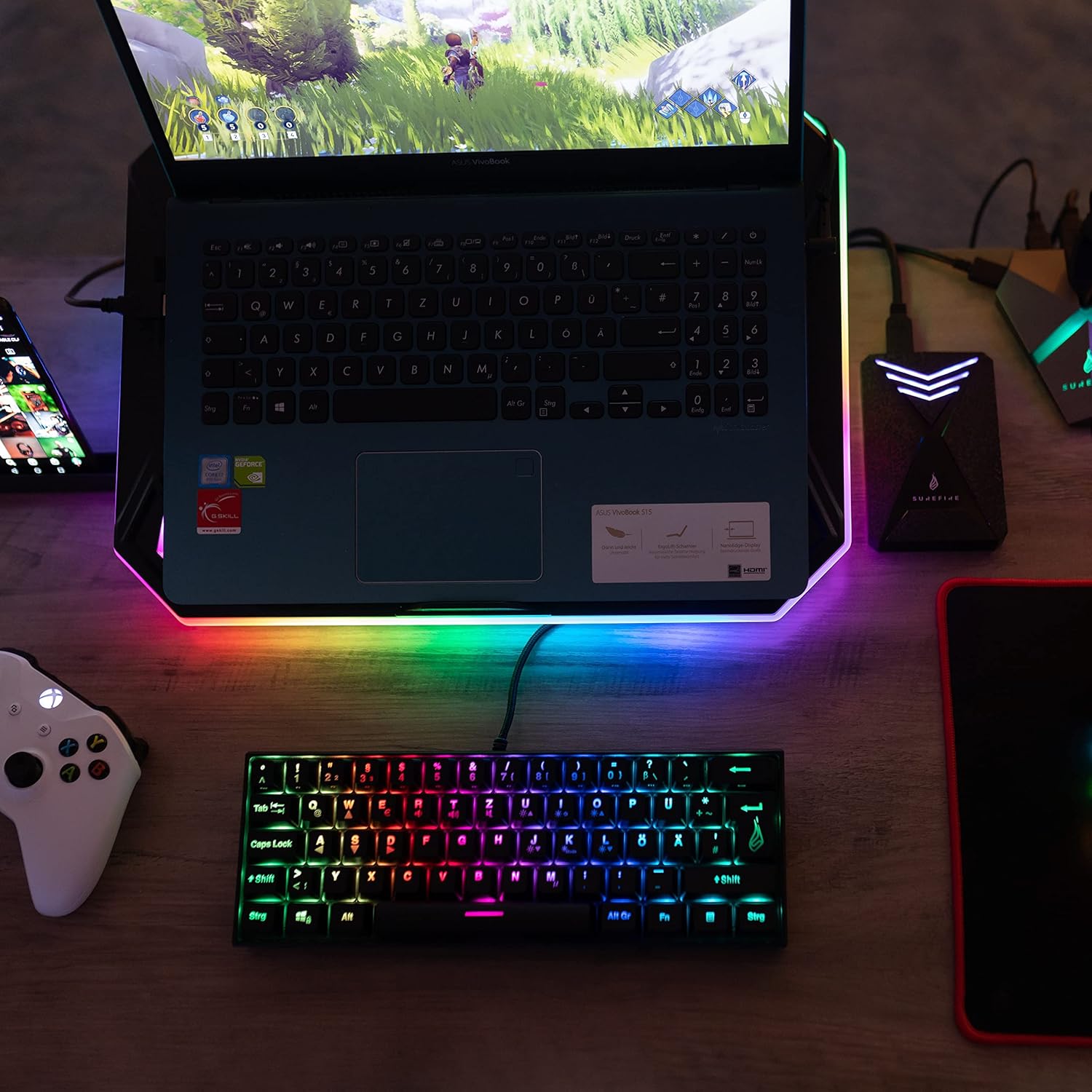 Surefire - Kingpin X1 60% Gaming Rgb Keyboard Qwerty (Nor