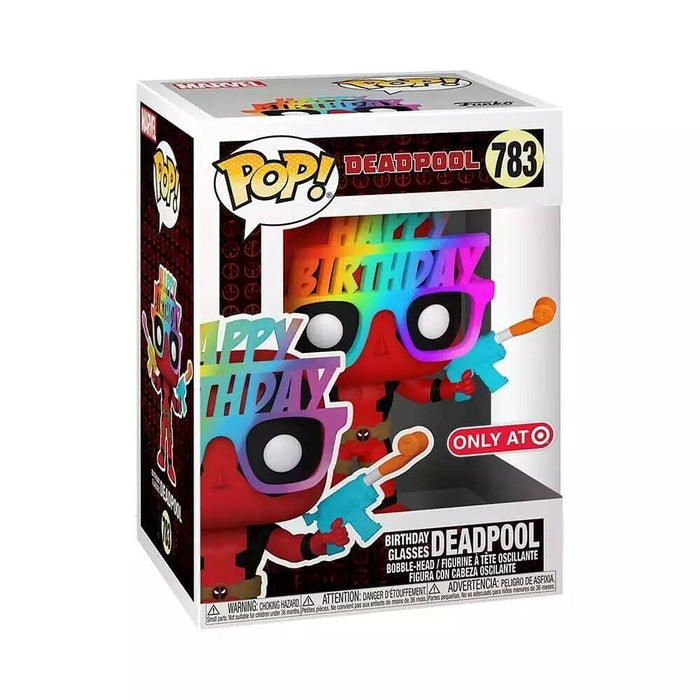 POP Funko 54687 Deadpool Birthday Glasses Deadpool 30th Anniversary Vinyl Figure #783