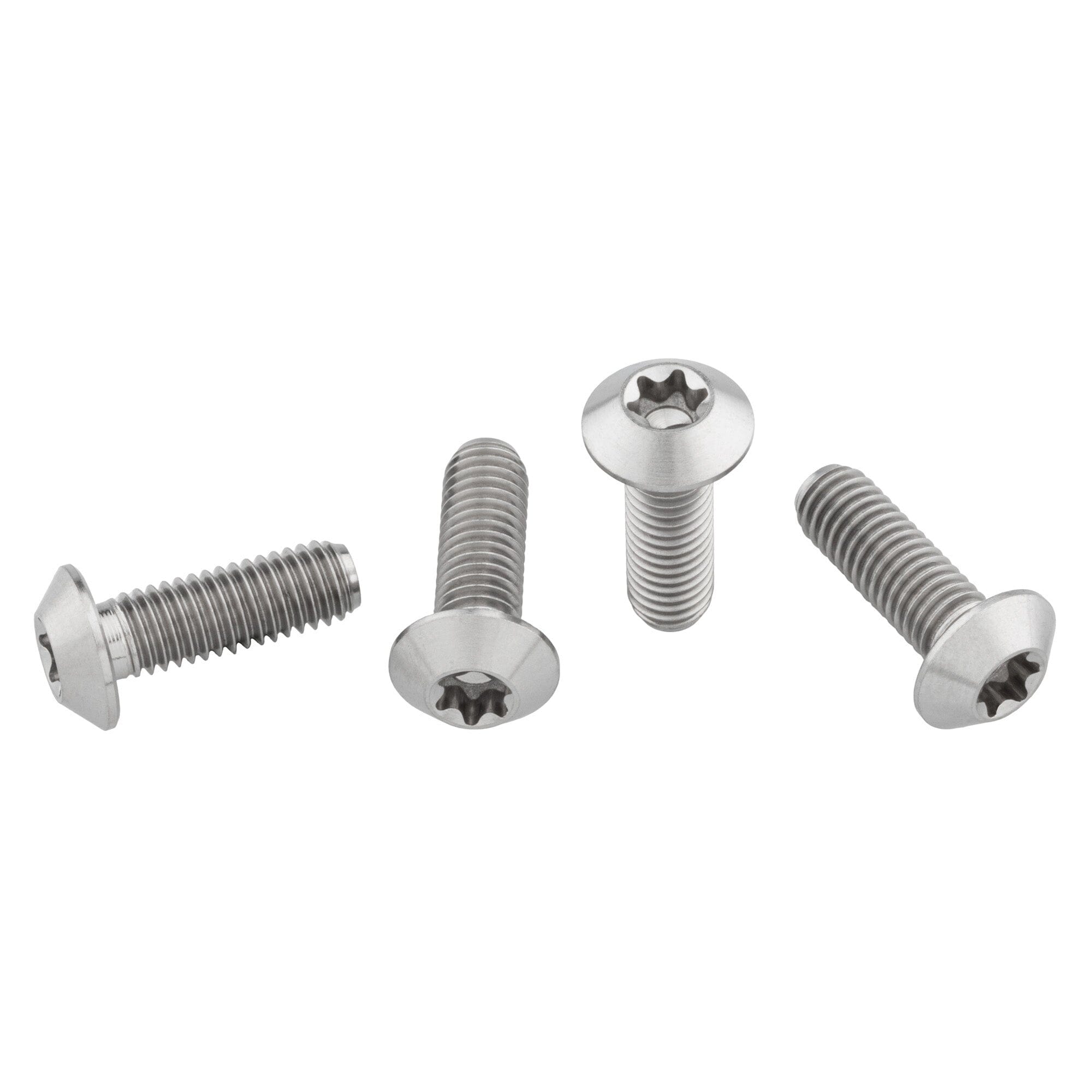 Wolf Tooth Titanium Bottle Cage Bolts Low Profile Silver One Size