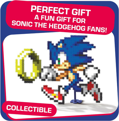 TOMY Jixelz® Remix Sonic The Hedgehog Craft Kit – Sonic & Ring – 700+ Pieces