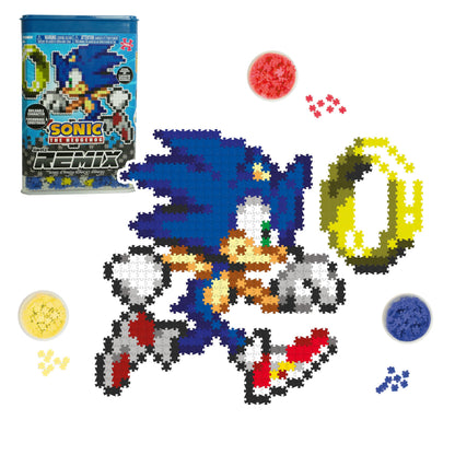 TOMY Jixelz® Remix Sonic The Hedgehog Craft Kit – Sonic & Ring – 700+ Pieces
