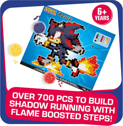 TOMY Jixelz® Remix Sonic The Hedgehog Craft Kit – Running Shadow – 700+ Pieces