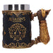 Nemesis Now Assassin's Creed Through The Ages Tankard 15.5cm, Resin, Black/Gold, Official Assassin's Creed Merchandise, Assassin’s Creed Beer Mug, Cast in The Finest Resin, Expertly Hand-Painted
