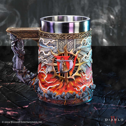 Nemesis Now Diablo® IV Inarius Tankard 15.5cm, Resin, Official Diablo® IV Merchandise, Diablo IV Collectible Beer Mug, Cast in The Finest Resin, Expertly Hand-Painted