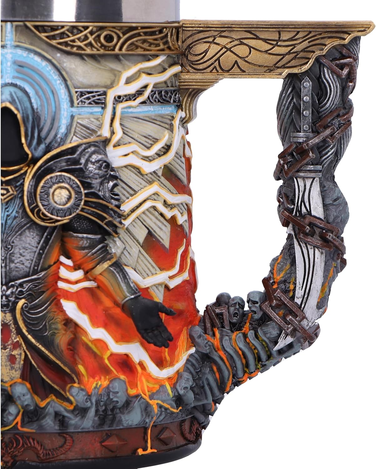 Nemesis Now Diablo® IV Inarius Tankard 15.5cm, Resin, Official Diablo® IV Merchandise, Diablo IV Collectible Beer Mug, Cast in The Finest Resin, Expertly Hand-Painted