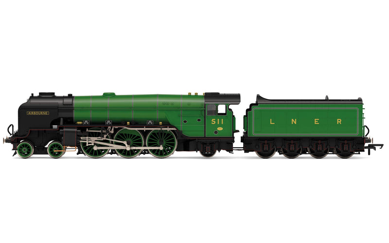 Hornby R3974 LNER Thompson Cl. A2/3 'Airborne' No. 511 Steam Locomotive, Green