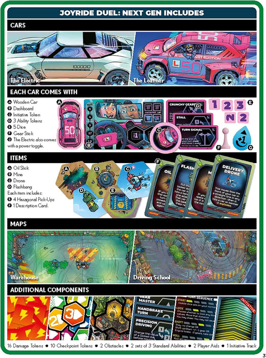 Rebellion Unplugged | JOYRIDE DUEL: Next Gen | Racing Board Game | Ages 14+ | 2 Players | 20-40 Minutes Playing Time