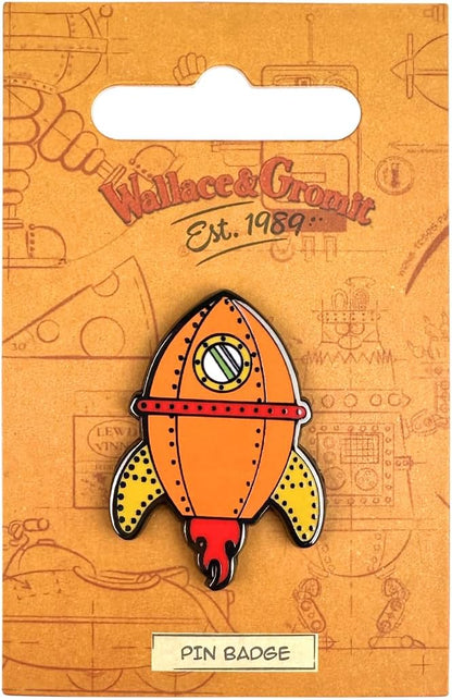 Pawprint Family | Rocket Enamel Pin Badge | Wallace and Gromit Official Merchandise