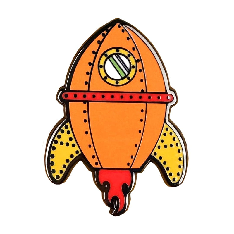 Pawprint Family | Rocket Enamel Pin Badge | Wallace and Gromit Official Merchandise