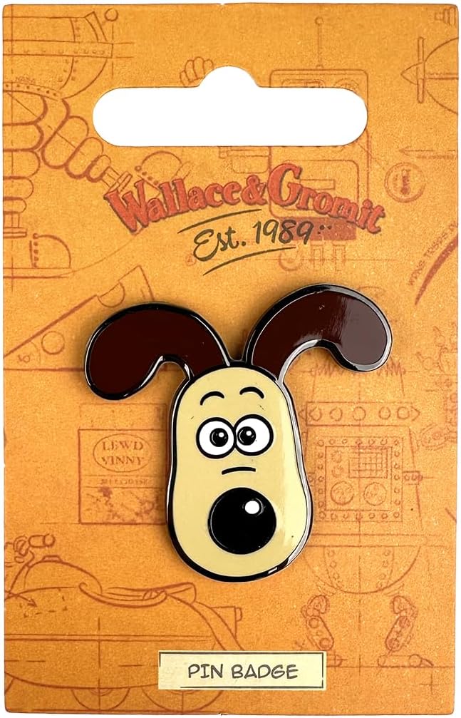 Pawprint Family | Gromit Head Enamel Pin Badge | Wallace and Gromit Official Merchandise