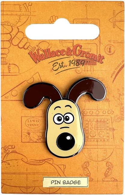Pawprint Family | Gromit Head Enamel Pin Badge | Wallace and Gromit Official Merchandise