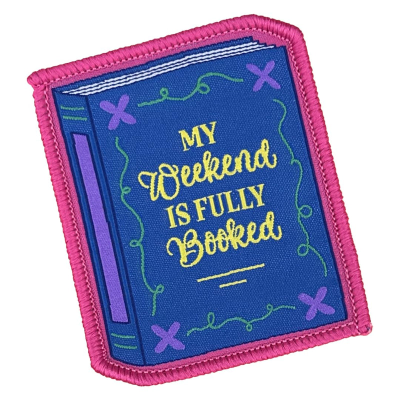 Pawprint Family | My Weekend is Fully Booked Sew on Patch | World Book Day Official Merchandise