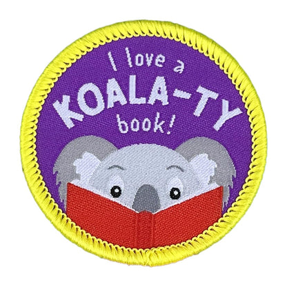 Pawprint Family | I Love a Koala-Ty Book Sew on Patch | World Book Day Official Merchandise