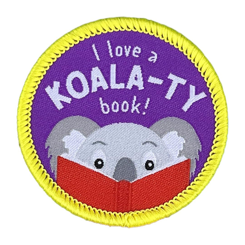 Pawprint Family | I Love a Koala-Ty Book Sew on Patch | World Book Day Official Merchandise