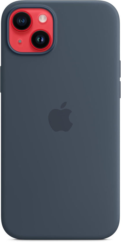 Apple - Back Cover For Mobile Phone - Magsafe Compatibility - Silicone - Storm Blue - For Iphone 14 Plus