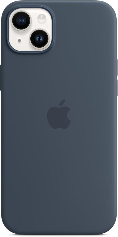 Apple - Back Cover For Mobile Phone - Magsafe Compatibility - Silicone - Storm Blue - For Iphone 14 Plus