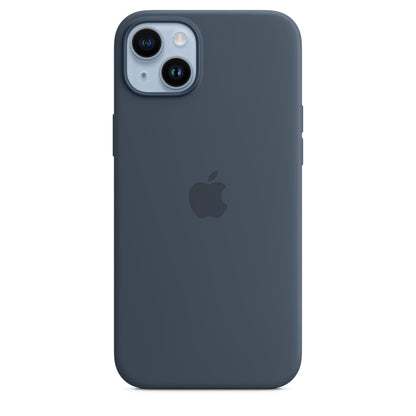 Apple - Back Cover For Mobile Phone - Magsafe Compatibility - Silicone - Storm Blue - For Iphone 14 Plus