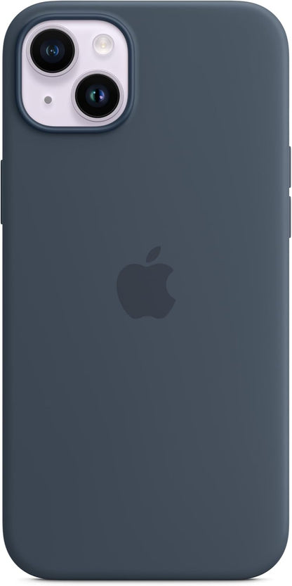 Apple - Back Cover For Mobile Phone - Magsafe Compatibility - Silicone - Storm Blue - For Iphone 14 Plus