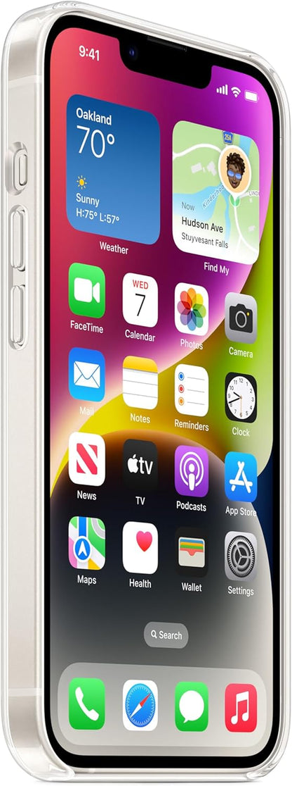 Apple - Back Cover For Mobile Phone - Magsafe Compatibility - Polycarbonate - Clear - For Iphone 14