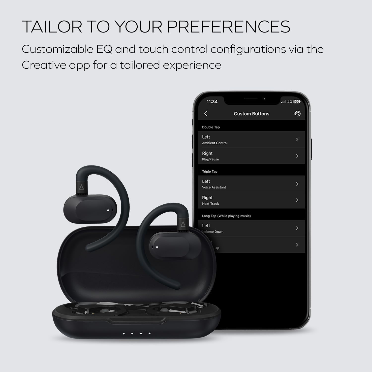 `Creative - Outlier Go Tws Open-Ear, Blue`