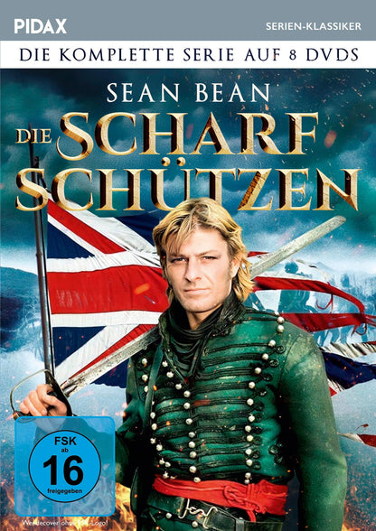Die Scharfschützen - Komplettbox (Sharpe) / Die komplette preisgekrönte 16-teilige Abenteuerserie mit Sean Bean (Pidax Serien-Klassiker)