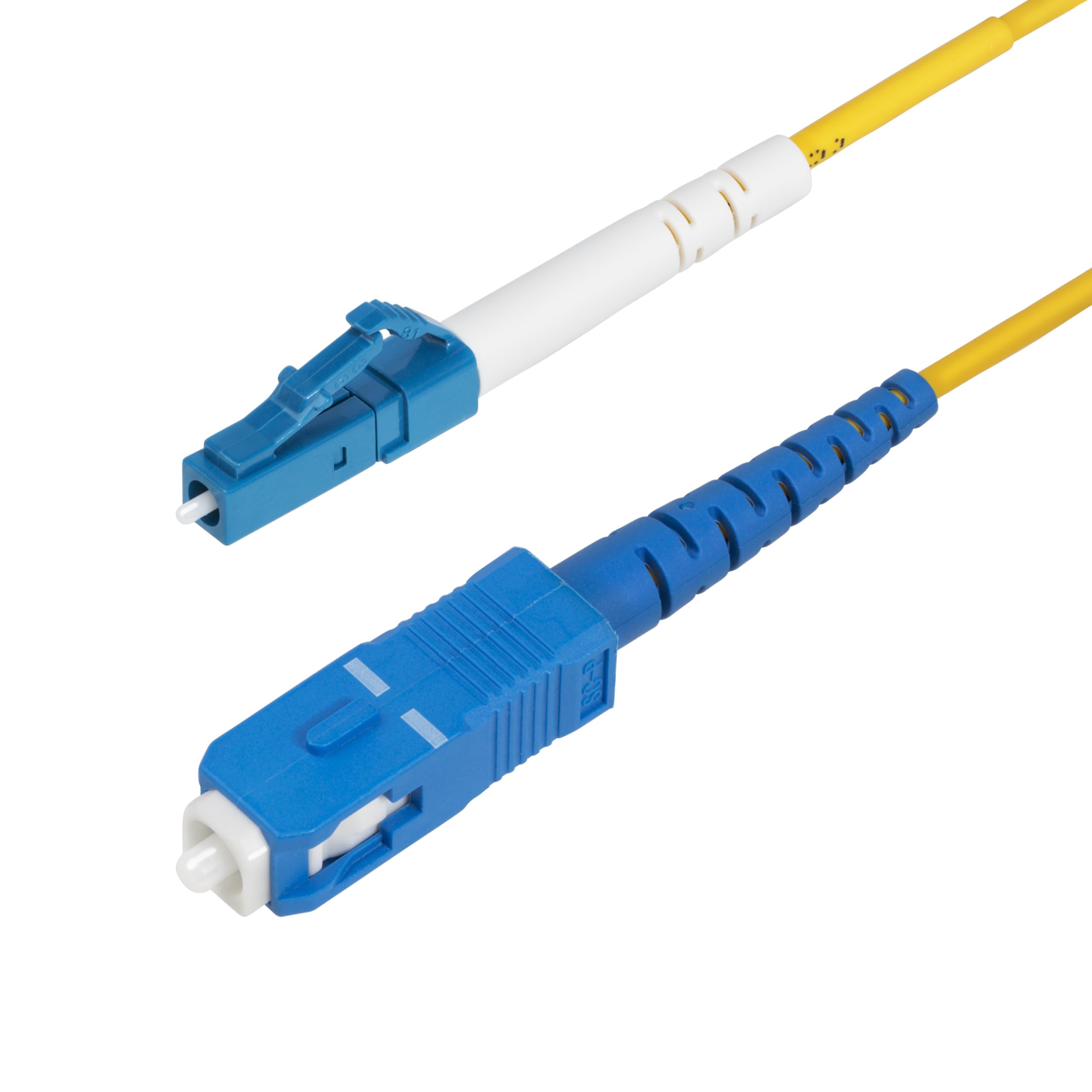 StarTech.com Câble Fibre Optique de 5m Simplex Monomode LC à SC (UPC) OS2, 9/125µm, 40G/100G, Cordon Patch Fibre Optique LSZH