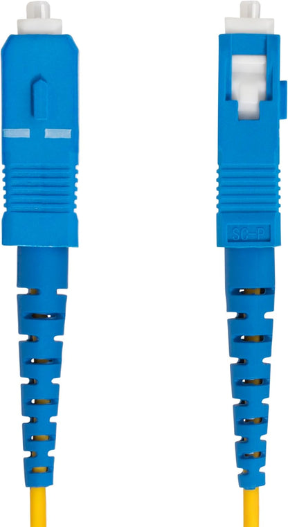 StarTech.com Câble Fibre Optique de 5m Simplex Monomode LC à SC (UPC) OS2, 9/125µm, 40G/100G, Cordon Patch Fibre Optique LSZH