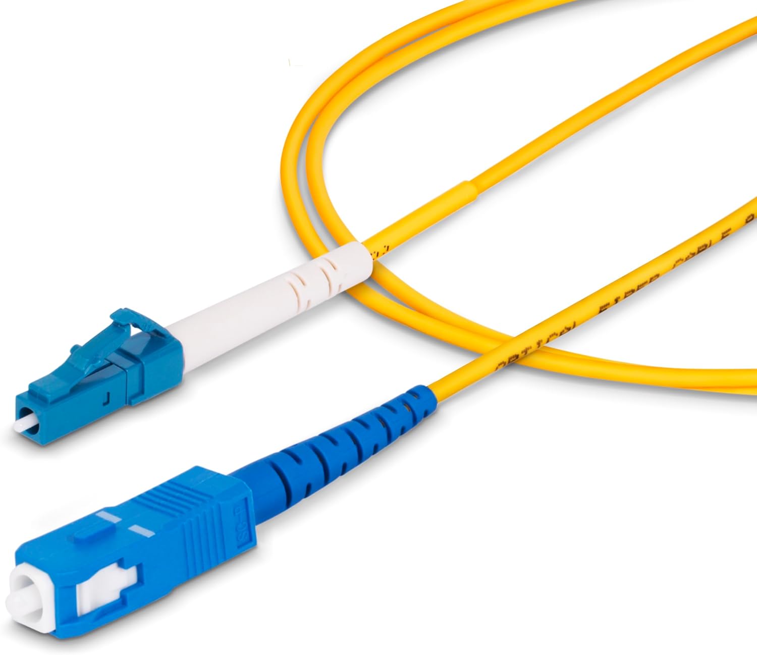 StarTech.com Câble Fibre Optique de 5m Simplex Monomode LC à SC (UPC) OS2, 9/125µm, 40G/100G, Cordon Patch Fibre Optique LSZH