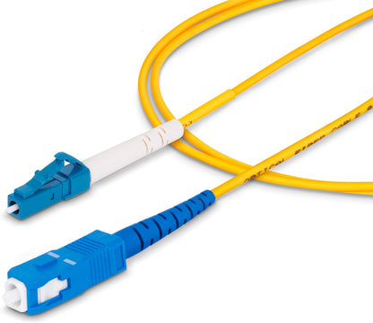 StarTech.com Câble Fibre Optique de 5m Simplex Monomode LC à SC (UPC) OS2, 9/125µm, 40G/100G, Cordon Patch Fibre Optique LSZH