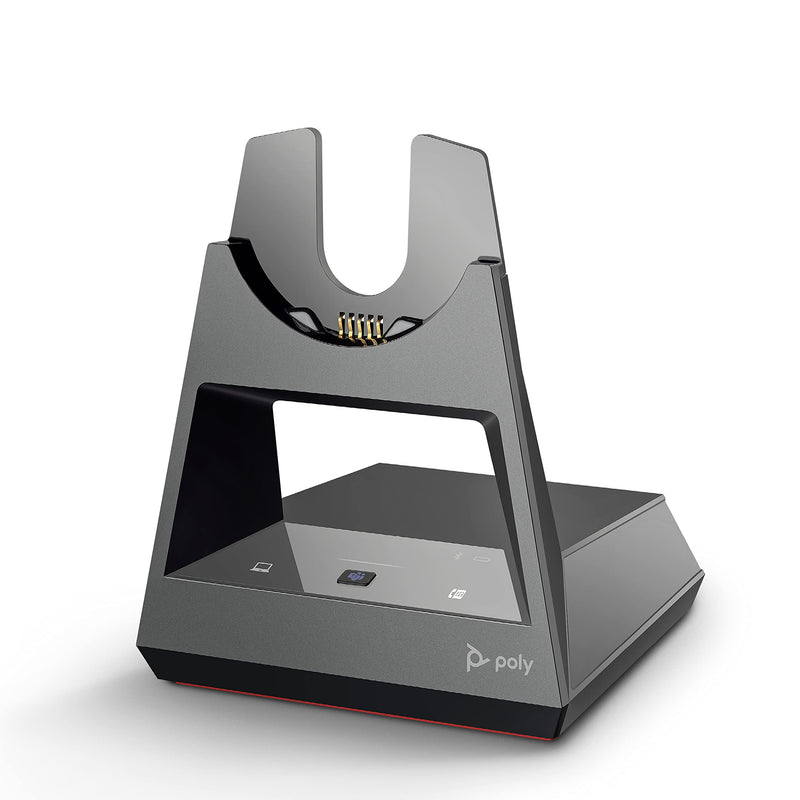 Plantronics Poly - Voyager Office Base () - Compatible with Voyager Focus 2 and Voyager 4300 UC Series Headsets (Sold Separately) - Connect to PC/Mac, Deskphone, & Cell Phone - Teams Version