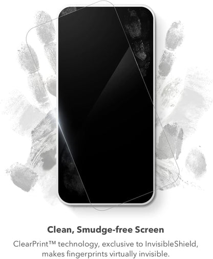 ZAGG InvisibleShield Glass Elite Tempered Glass Screen Protector for iPhone 15 Plus , Case-Friendly, Smudge & Scratch-Resistant, Shockproof, Reinforced Edges, Easy Application, Transparent
