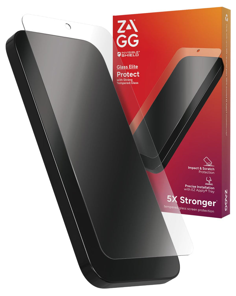 ZAGG InvisibleShield Glass Elite Tempered Glass Screen Protector for Samsung Galaxy S24 Plus , Case-Friendly, Smudge & Scratch-Resistant, Shockproof, Easy Application (Transparent)