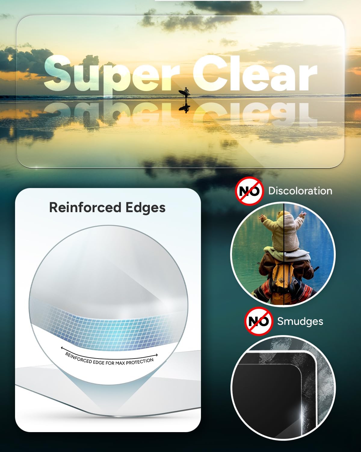 ZAGG InvisibleShield Glass Elite Tempered Glass Screen Protector for Samsung Galaxy S24 Plus , Case-Friendly, Smudge & Scratch-Resistant, Shockproof, Easy Application (Transparent)