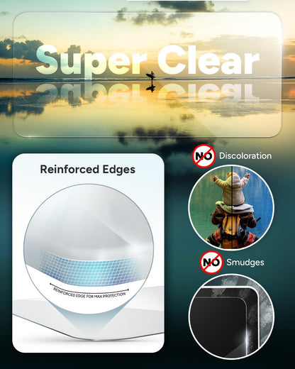 ZAGG InvisibleShield Glass Elite Tempered Glass Screen Protector for Samsung Galaxy S24 Plus , Case-Friendly, Smudge & Scratch-Resistant, Shockproof, Easy Application (Transparent)
