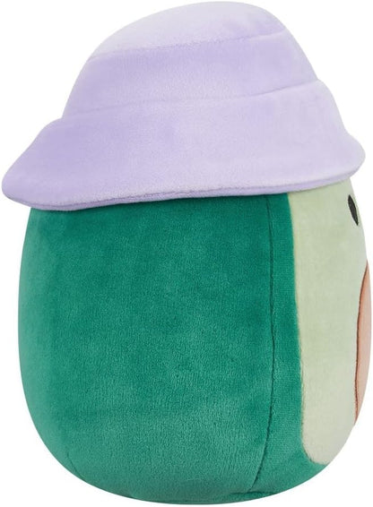 Squishmallows Original 7.5-Inch Austin the Green Avocado with Bucket Hat