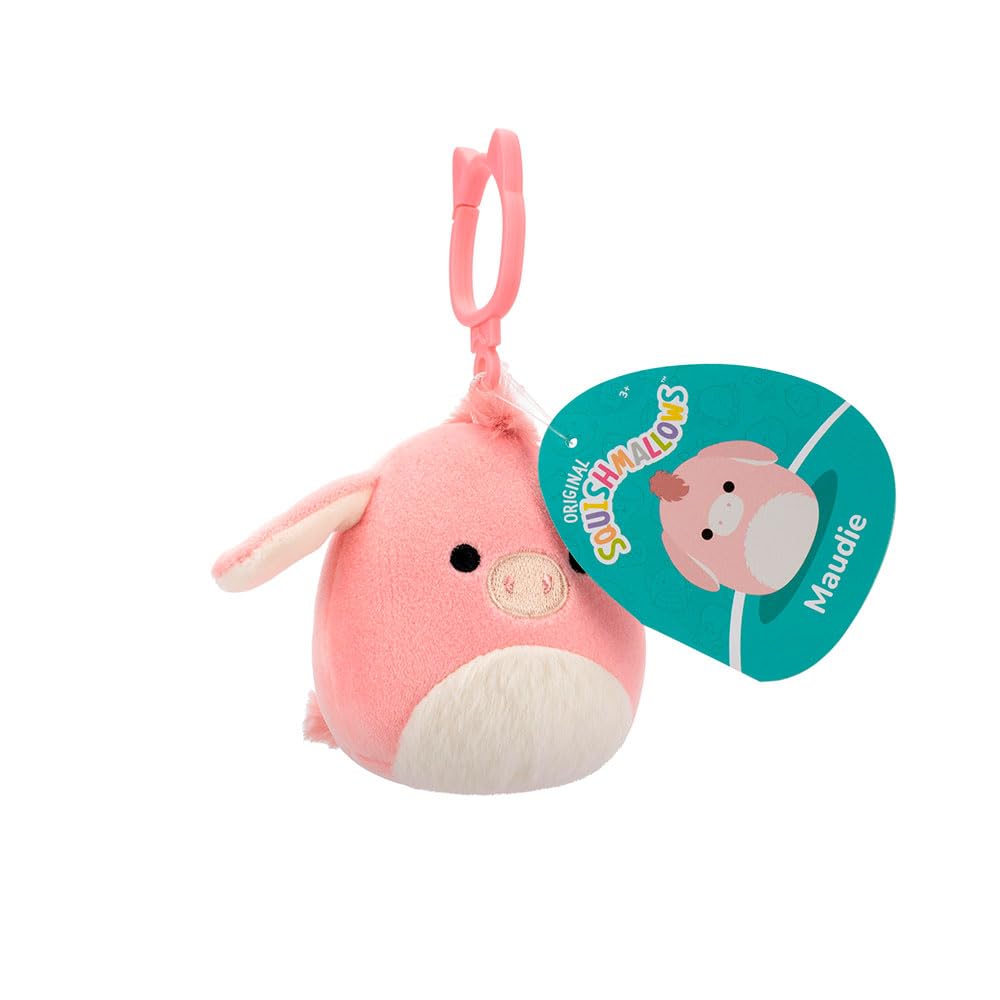 Squishmallows Plush Clip On Maudie Donkey 9 cm Pink