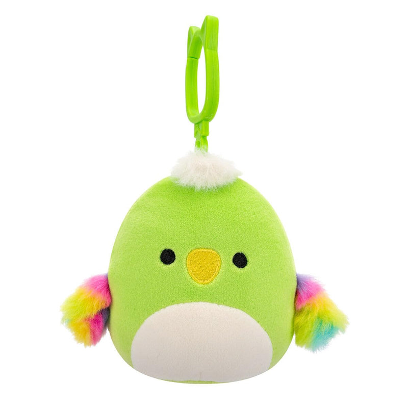 Squishmallows 3.5" Clip-On Wolfe The Parrot