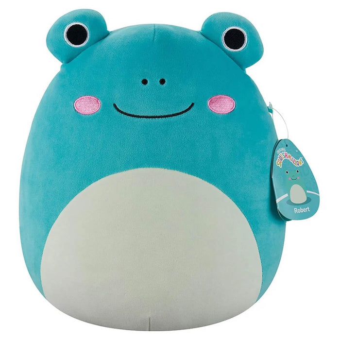 Jazwares Squishmallows 12-Inch Robert the Aqua Frog Plush – Medium Ultrasoft Stuffed Animal with Light Green Belly – Official Cuddly Toy for Kids & Collectors
