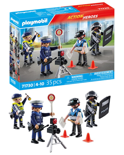 PLAYMOBIL | Action Heroes | Politie figuren set | Speelfiguren | Politiefiguur | Speelgoed voor kinderen vanaf 4 jaar | 71730