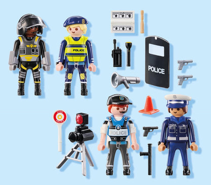 PLAYMOBIL | Action Heroes | Politie figuren set | Speelfiguren | Politiefiguur | Speelgoed voor kinderen vanaf 4 jaar | 71730