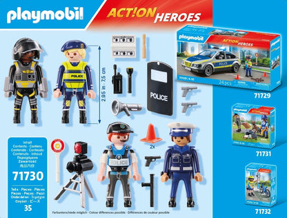 PLAYMOBIL | Action Heroes | Politie figuren set | Speelfiguren | Politiefiguur | Speelgoed voor kinderen vanaf 4 jaar | 71730