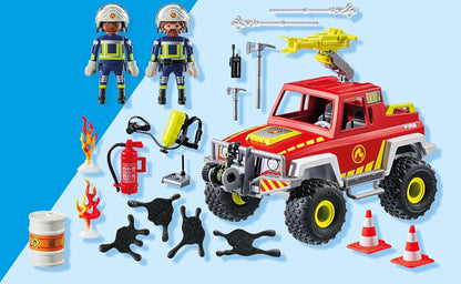 PLAYMOBIL | Action Heroes | Brandweertruck | Brandweerauto | Speelgoedauto | Speelgoed voor kinderen vanaf 4 jaar | 71824