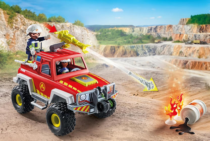PLAYMOBIL | Action Heroes | Brandweertruck | Brandweerauto | Speelgoedauto | Speelgoed voor kinderen vanaf 4 jaar | 71824