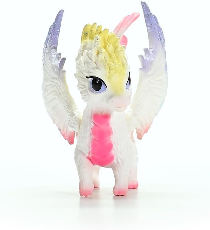 schleich BAYALA | Regenbogen Babydrache 70825 | detailgetreue, Fantastische Figuren | tolles Geschenk für Mädchen und Jungen | wunderschöne Sammelfiguren | Spielfigur ab 5 Jahren | 6 x 10 x 7 cm
